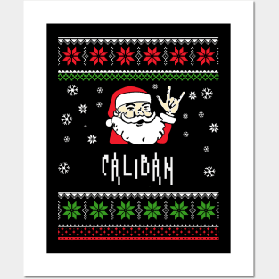 caliban santa metal Posters and Art